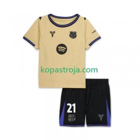 Billiga Fotbollströjor FC Barcelona Frenkie de Jong 21 UCL Barn Borta tröja 2025/26 Kortärmad